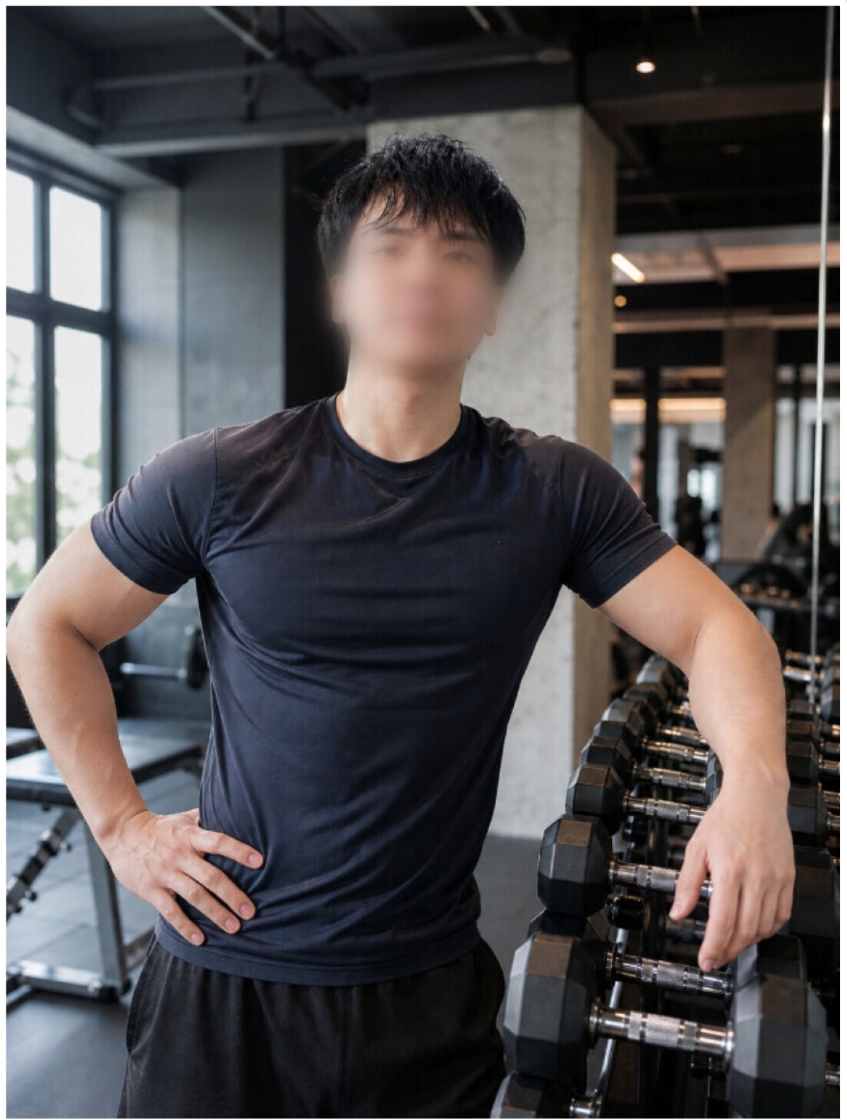 Fitness portrait of Gael in a gym